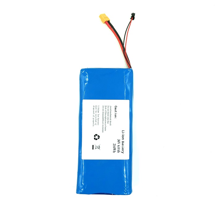 Lithium Ion Battery Pack 36V 6Ah for Electric Scooter E-bike