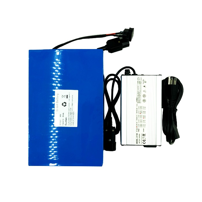 Li-ion 48V 20Ah 13S8P lithium ion battery pack with charger for Electric Scooter mobility