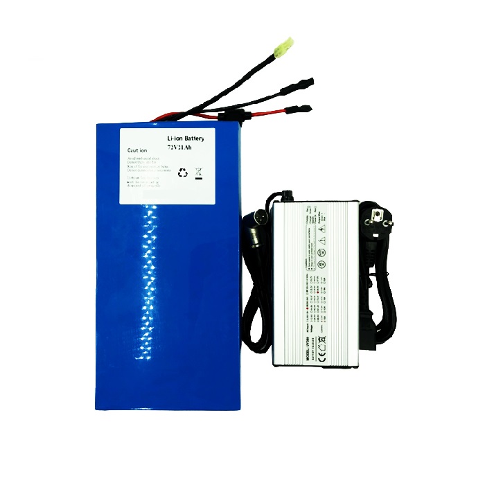 Customized Lithium Ion Battery Pack 72V 21Ah with Charger for Electric Scooter Motorbike Motorcycle EV