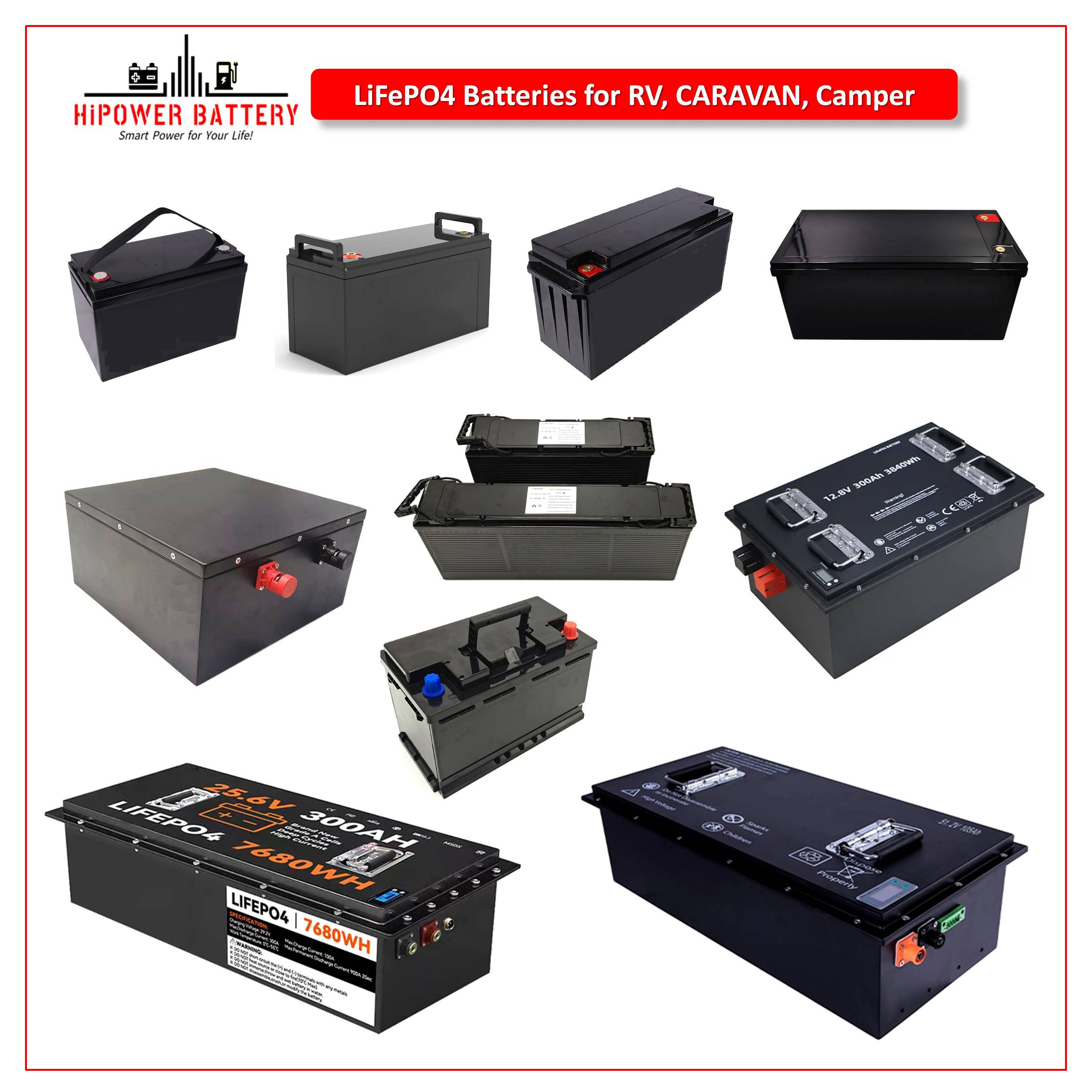 HiPOWER Lithium RV Caravan Batteries