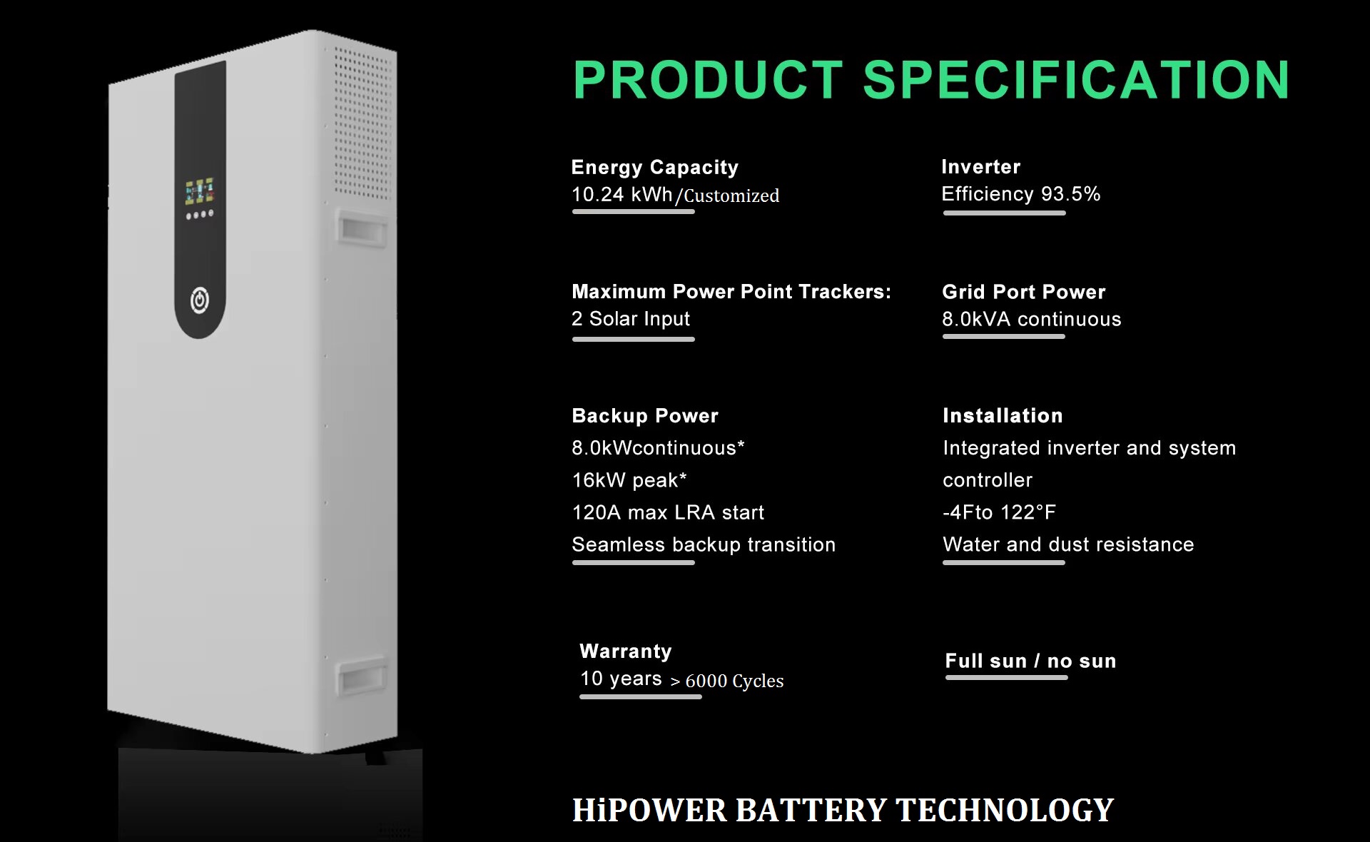 HiPOWER All-in-one ESS